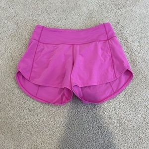 NWOT pink speed ups! 4 inch mid rise!